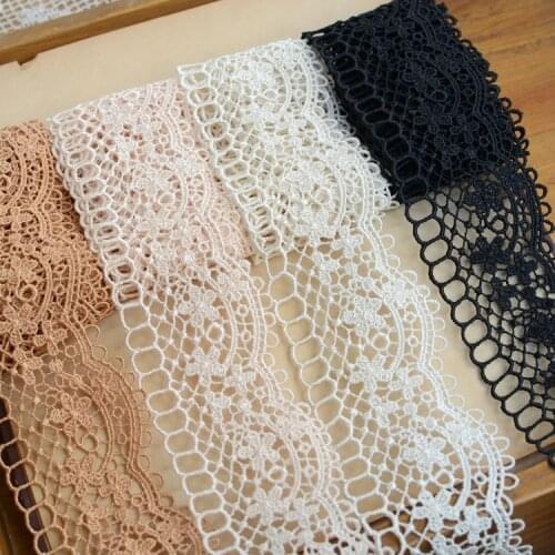 Hot sale Lace accessories Black water soluble lace width 5.1CM D5104