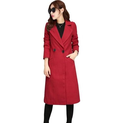 2019 Hot Sale Sobretudo Abrigo Mujer Korean Autumn And Winter Dress Woman New Temperament Self-cultivation Overcoat Loose Coat