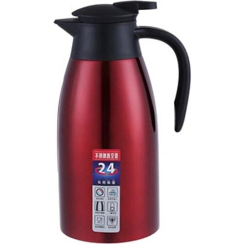 HOT-304 Stainless Steel 2L Thermal Flask Vacuum Insulated Water Pot Coffee Tea Milk Jug Thermal Pitcher for Home And Office