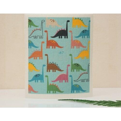 Creative Fruit Print Kitchen Quick-Dry Cleaning Rag Dish Cloth Wiping Napkin Absorbing Cloth Sustainable eco friendly products