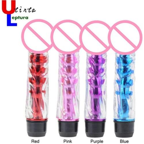 Utinta Leptura Powerful Multi-Speed Dildo Vibrator, Clear Penis Vibrator, Sex Toys For Women, Free Shipping Sex Products