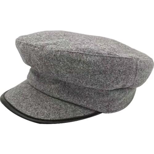 Soft Octagonal Women Cap Military Newsboy Autumn Winter British Style Leisure Hat Accessories Warm Gift Winter Beret