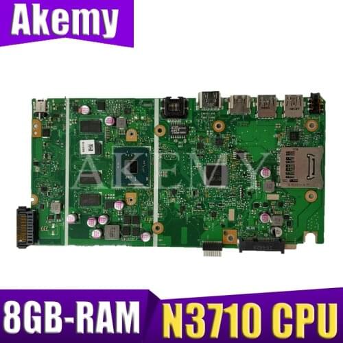 NEW X541SA mainboard REV 2.0 For ASUS X541 X541S X541SA laptop motherboard Test ok N3710 CPU + 8GB-RAM