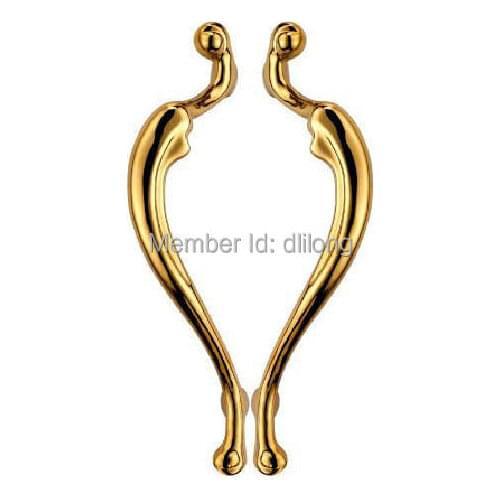 New design luxury glass wooden door handle hardware factory front door heart shape handles D-117