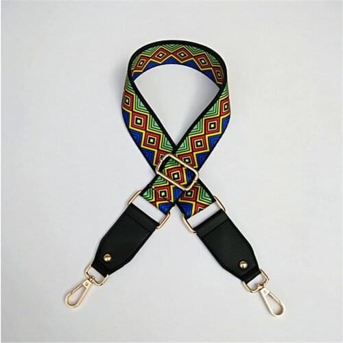 New Luxury Colored Belt Bag Strap Accessories For Women Rainbow Adjustable Shoulder Hanger Handbag Straps Decorative Gift