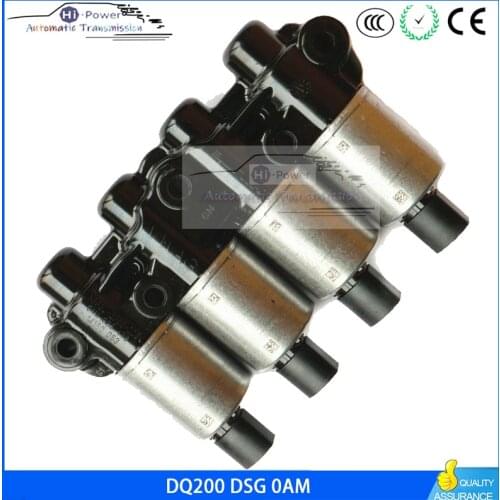 Original Transmission Solenoids Kit DSG 7 Speed DQ200 OEM For Audi V W Skoda Seat Transmission oil control Solenoid Pack 0AM