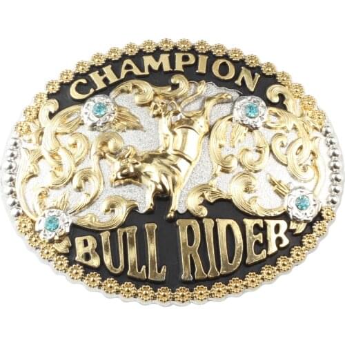 Bullfighting Buckle Golden Pattern Ｄichroic Alloy Belt Acessories Double Color