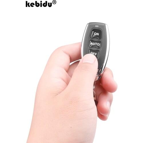 Kebidu 315Mhz Frequency Wireless 3 Buttons Remote Control Duplicator Copy Code 433Mhz for Electric Gate Garage Door Keychain