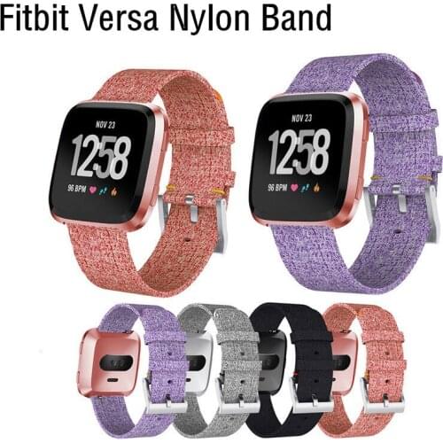 Watch Band For Fitbit Versa Smart Watch Strap For Fitbit Versa Nylon Sport Watchband For Smartwatch Wristband Fitness Bracelet