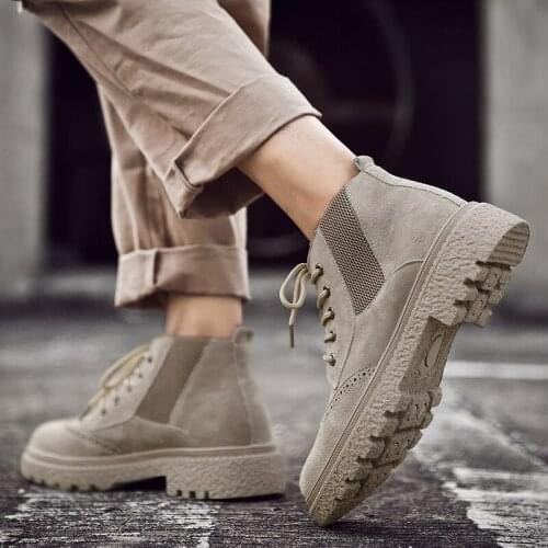 Sports leisure casual boots fashion man male flat causal sale 2020 hot sport Casual loafers leather footwear black shoe outdoor