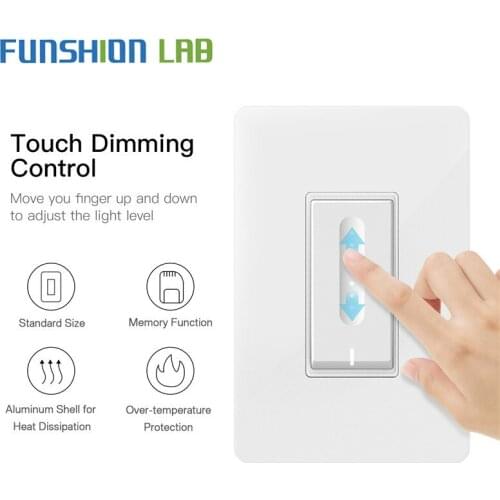 WiFi Smart Light Dimmer Switch Elegantly Designed Smart Life APP Works with Alexa Google Home for Voice Control,No Hub Required