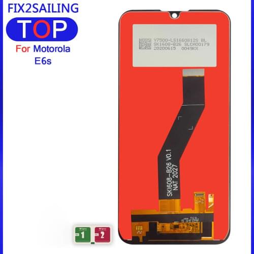 100%Tested Original For Motorola E6s 2020 XT2053-1 XT2053-2 LCD Display Touch Screen Display Digitizer Assembly For Moto E6s Lcd