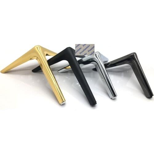 2Pcs/Lot 12CM 15CM 18CM Slim Coffee Table Bar TV Dressing Cabinet Sofa Couch Feet Leg Matte Black Gold Gun Black Silver