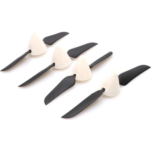 2pcs 4.5x3/5.1x3.1/5.5x3.3 Mini Folding Propeller Spinner Aperture 2mm Foldable Paddle with Prop Cover for RC Glider Fixed-wing
