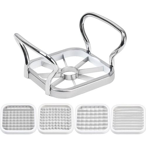 5 Pcs Creative For Vegetable Fruit Food Cutter Cubes Apple Potato Grater French Fry Slicer Kitchen Accessories