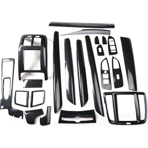 22Pcs Car Interior Trim For Volvo S90 2016-2021 Left Hand Drive Gear Shift Window Lift Panel Air Vent Styling Auto Molding