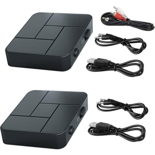 Bluetooth-compatible 5.0 Receiver Transmitter 3.5mm AUX Jack RCA USB Dongle Stereo Wireless A0NE