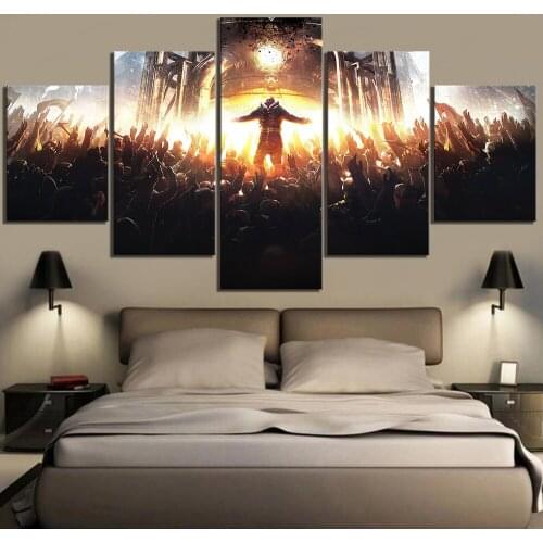 Home Decor Poster HD Pictures Prints Canvas 5 Piece Modular Frostpunk Game Living Room Art Decorative Painting Framed