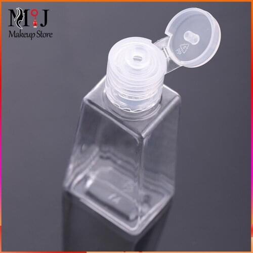60ml Plastic Transparent Dispenser Bottle Portable Travel Cosmetic Liquid Refillable Empty Container