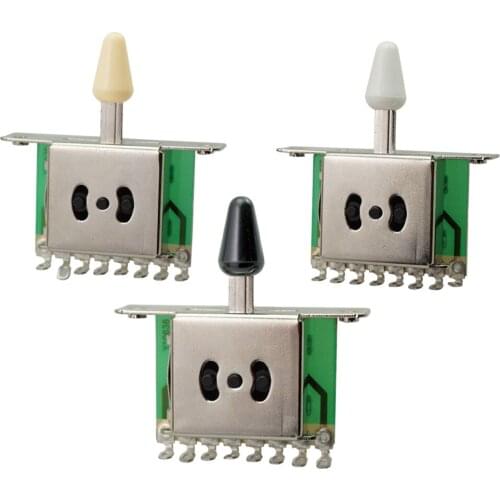 Guitar 5/3 Way Pickup Toggle Selector Switch w/ Knob Tip for ST SQ Electric Guitar Musical Stringed Instrument Parts Accessories