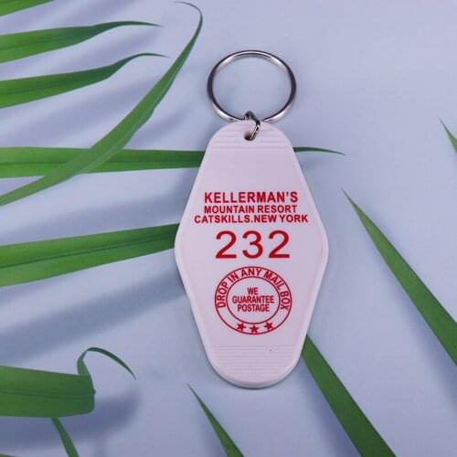 Kellermans Mountain Resort Catskills. New York 232 Key Chain White Tag