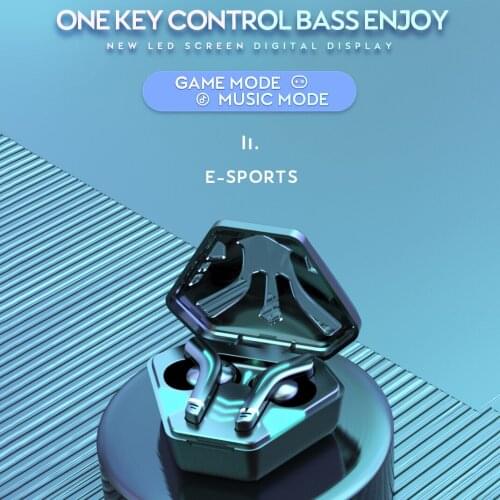 TWS Gaming Earphone Wireless Headphones With Mic Dual Mode 65ms HIFI Stereo Earbuds Sports Headsets For iOS Android Windows