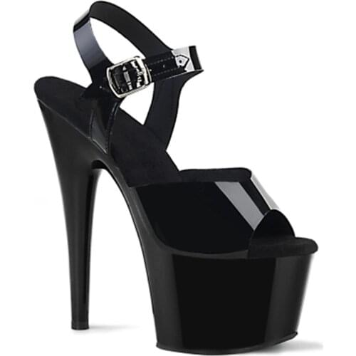 Classic high-heeled sexy dancing shoes, 15 cm paint nightclub women pole dance performance stage catwalk sandals