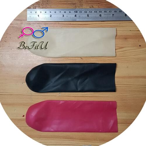 Handmade Accessories latex Anal Sheath which can be DIY glued to the pants or catsuits fetish 2 size
