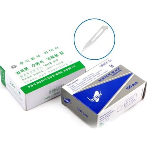 South Korea imported blade Alice Beauty Plastic Aseptic Surgery Carbon Steel Blade 1115 Independent Pack