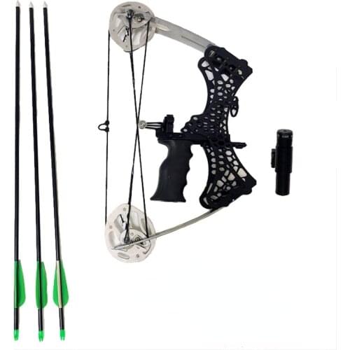 Small Composite Pulley Bow And Arrow Outdoor Archery Vehicle Hunting Bow And Arrow Mini Exquisite Composite Pulley Bow And Arrow