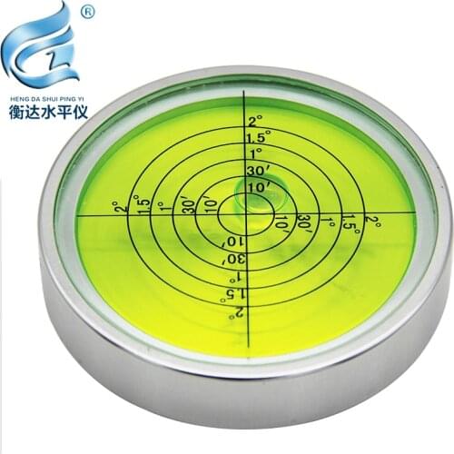 Metal level bubble high precision level bubble round spirit level universal level bubble