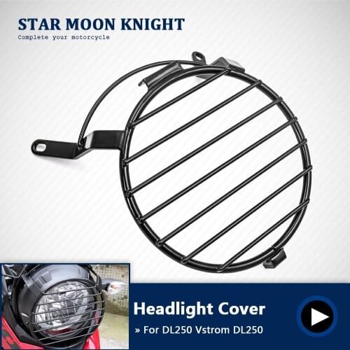 Motorcycle Headlight Grill Cover Head Light Protection HeadLamp Guard for SUZUKI DL250 DL 250