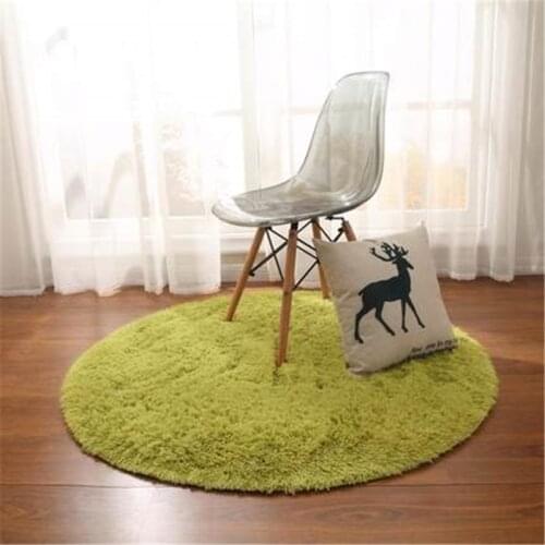 2019 new yoga mat hanging basket chair round floor rug silk living room bedroom carpet computer blanket green diameter 200cm
