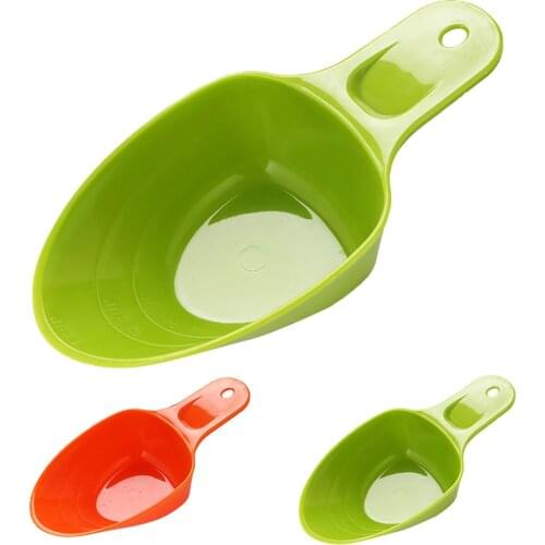 Pet Food Scoop Plastic Measuring Cup Cat Dog Food Scoop Pet Feeding Supplies For Dogs Cats Pet Scoop Measuring Cup Candy Colors
