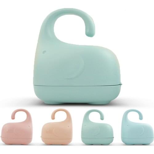 Portable Baby Pacifier Box Dustproof Cute Shark-Shaped Pacifier Snack Travel Storage Box Safe PP Nipple Holder Case Stroller Acc