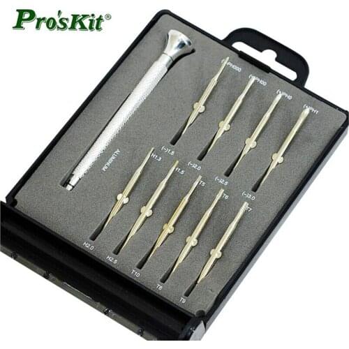 ProsKit SD-9811 18 in 1 Precision Screwdriver, Slit and Phillips Set Clock Repair Free Shipping