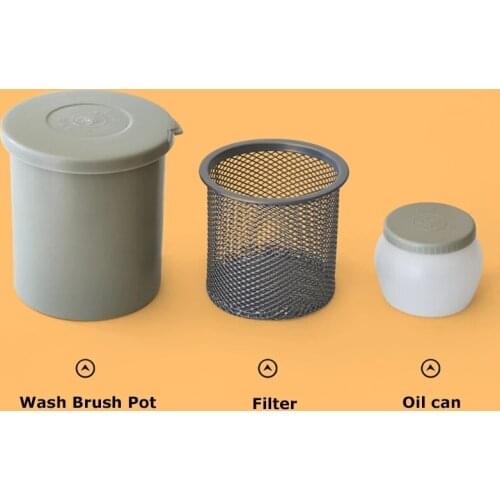 Brush Washing Bucket Multifunction Wash Pen Barrel Brush Washer Art Supplies brush washing tool art sets