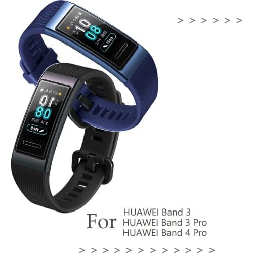 Silicone bracelet strap For Huawei Band 4 pro Replacement wristband For Huawei Band 3 pro Smart Watch Bracelet Strap