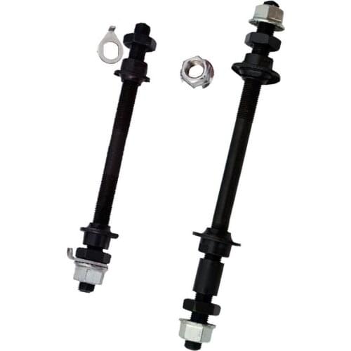 Mountain Bike Bicycle Wheel Hub Axle Front Rear Solid Spindle Shift Shaft Metal Cycling MTB Road Bike Ball Hub Parts 150/180mm