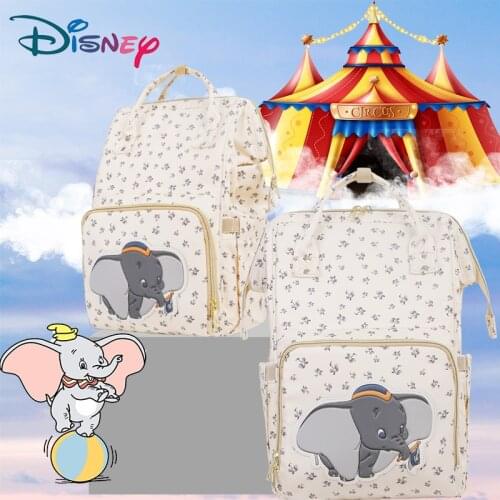 Disney Mickey Minnie Diaper Bags USB Backpack Baby Mommy Travel Large Capacity Bag Multifunction Baby Stroller Bag Nappy Mummy