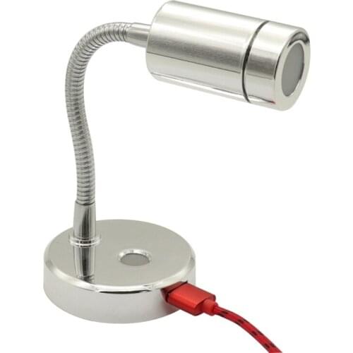 Yacht Interior Spotlight 10-30V Reading Light with USB Port Bright Bedside Lamp 180 Degree Adjustable LED Light