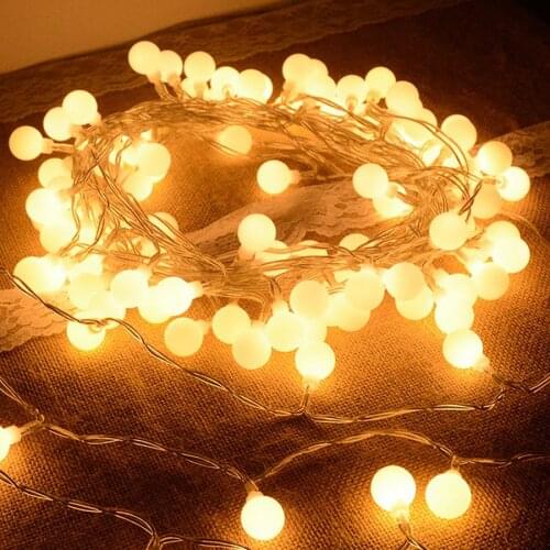 10M 20M 30M 50M Ball LED Fairy String Light Outdoor Globe Ball Christmas Fairy Light Patio Wedding Party Holiday Garland Light