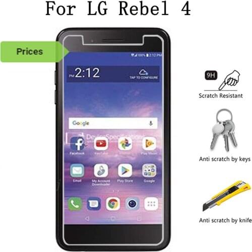 Tempered Glass High-quality For LG Rebel 4 Toughened Screen Protector Film Protective Screen Case Universal
