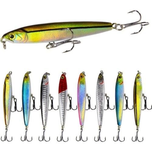 1pcs 14g18g Pencil bait super long throw bait Hard bait Sea fishing fishing lure fishing tackle pencil lure saltwater lures new