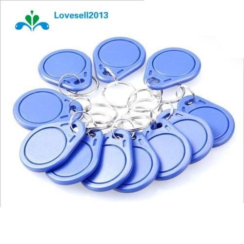 10PCS RFID Sensor Proximity IC Key Tags Keyfobs Token NFC TAG Keychain 13.56MHz For Arduino for Access Control Attendance