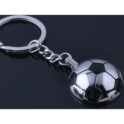 100pcs Metal Soccer Keychain Mens Novelty Trinket Zinc Alloy Football Key Ring Funny Gifts#198