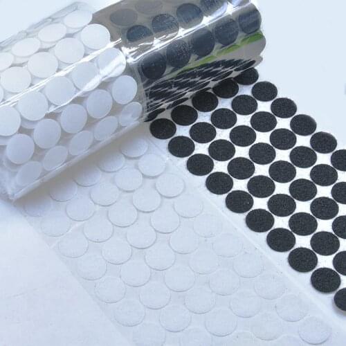 108Pairs White Black Magic Sticker Tape Coins with Strong Glue Self Adhesive Fastener Tape Children Handmade DIY Accessorie
