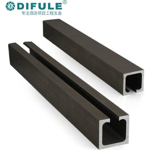 3.5mm sliding door track, slideway, solid wood glass door, folding sliding door, slideway, pulley hanging rail, thickening