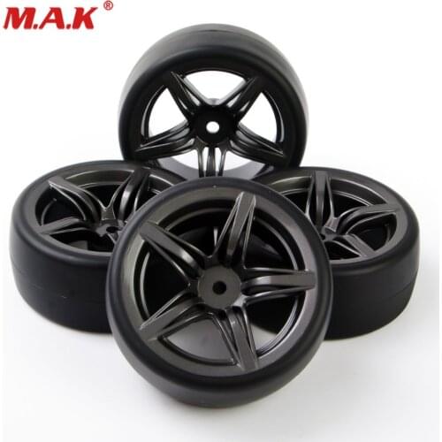 4pcs/set 12mm Hex Drift Tire Wheel Rims 4Pcs For HSP HPI RC 1:10 On Road Car PP0477+12FM