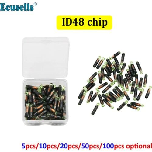 5PCS/10PCS/20PCS/50/100PCS Virgin Blank glass Transponder Chip T6 ID48 Copy 48 chip for Volkswagen/Audi/Skoda/Volvo/Honda/seat